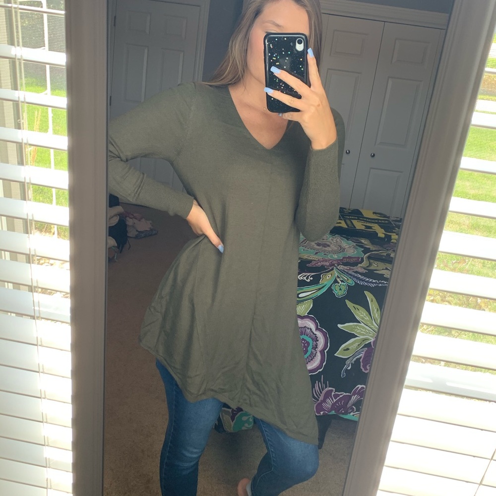 Angled High Low Sweater